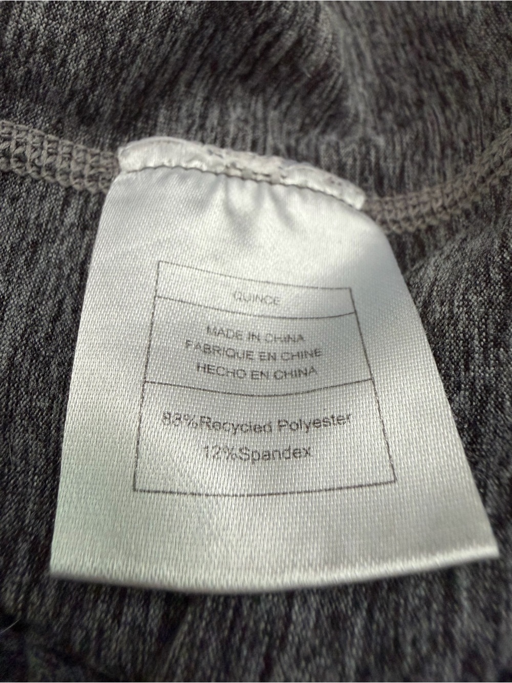 Quince Med Flowknit Pullover Hoodie Sweatshirt Athletic Heather Grey Ultra-Soft - Picture 14 of 15